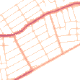 Daytime road noise heatmap for CO15 5LW