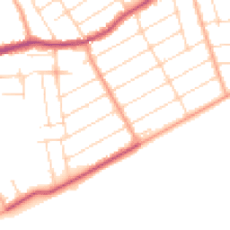 Daytime road noise heatmap for CO15 5NB