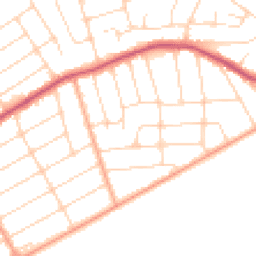 Daytime road noise heatmap for CO15 5PD