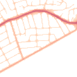 Daytime road noise heatmap for CO15 5PX