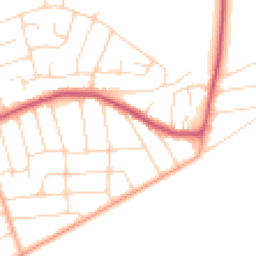Daytime road noise heatmap for CO15 5SR