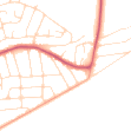 Daytime road noise heatmap for CO15 5TA