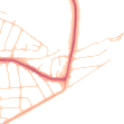 Daytime road noise heatmap for CO15 5TN