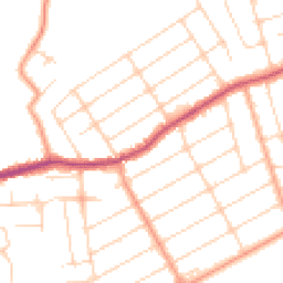 Daytime road noise heatmap for CO15 5UH