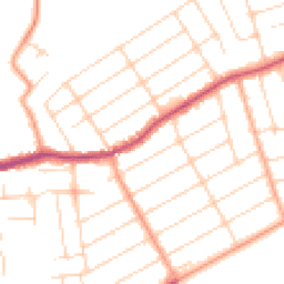 Daytime road noise heatmap for CO15 5UL