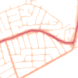 Daytime road noise heatmap for CO15 5XA