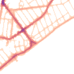 Daytime road noise heatmap for CO15 6AH