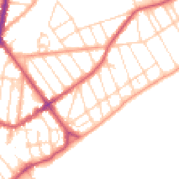 Daytime road noise heatmap for CO15 6AN