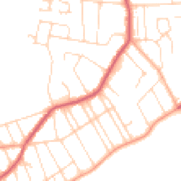 Daytime road noise heatmap for CO15 6HD
