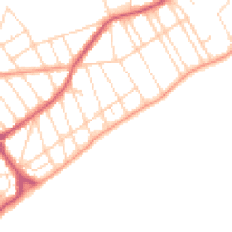 Daytime road noise heatmap for CO15 6JL