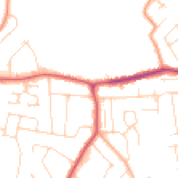 Daytime road noise heatmap for CO15 6NH