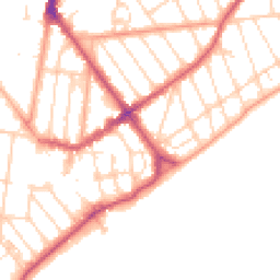 Daytime road noise heatmap for CO15 6PH