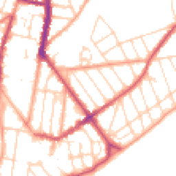 Daytime road noise heatmap for CO15 6PT