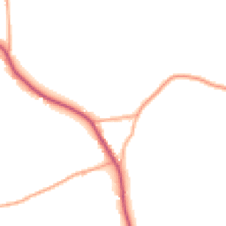 Daytime road noise heatmap for CO16 0DE