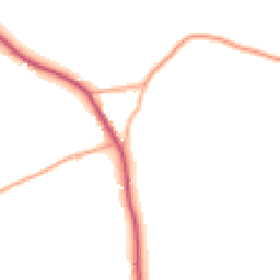 Daytime road noise heatmap for CO16 0DR