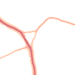 Daytime road noise heatmap for CO16 0DT