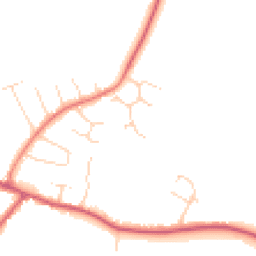 Daytime road noise heatmap for CO16 0ET