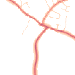 Daytime road noise heatmap for CO16 0HF