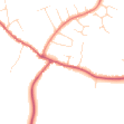 Daytime road noise heatmap for CO16 0JN