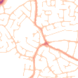 Daytime road noise heatmap for CO16 7AE