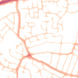 Daytime road noise heatmap for CO16 7BU