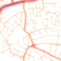 Daytime road noise heatmap for CO16 7BX