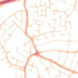 Daytime road noise heatmap for CO16 7DA