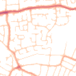 Daytime road noise heatmap for CO16 7EE