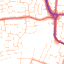 Daytime road noise heatmap for CO16 7HH