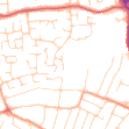 Daytime road noise heatmap for CO16 7HW