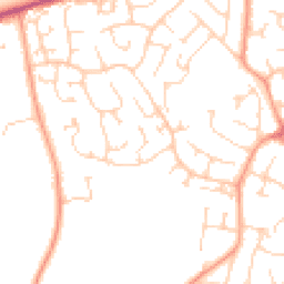 Daytime road noise heatmap for CO16 7LL