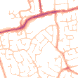 Daytime road noise heatmap for CO16 8BA