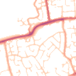 Daytime road noise heatmap for CO16 8BX