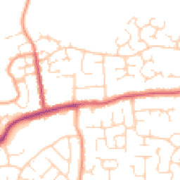 Daytime road noise heatmap for CO16 8DL
