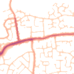 Daytime road noise heatmap for CO16 8DS