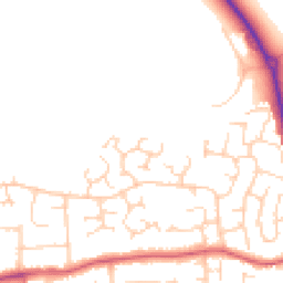 Daytime road noise heatmap for CO16 8FH