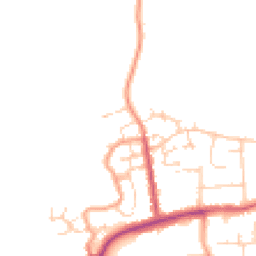 Daytime road noise heatmap for CO16 8GQ