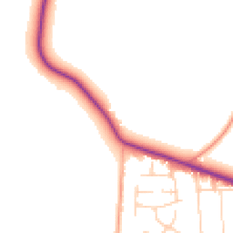 Daytime road noise heatmap for CO16 8HS