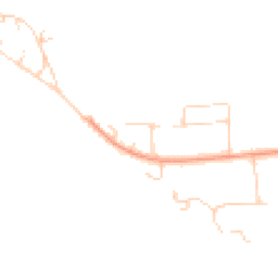 Daytime road noise heatmap for CO16 8NR