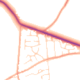 Daytime road noise heatmap for CO16 8QR
