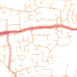 Daytime road noise heatmap for CO16 8XD
