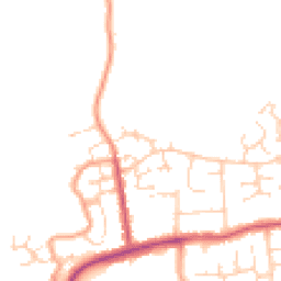 Daytime road noise heatmap for CO16 8XS