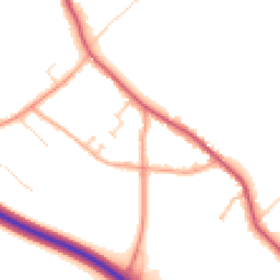 Daytime road noise heatmap for CO16 9AX