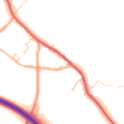 Daytime road noise heatmap for CO16 9BE