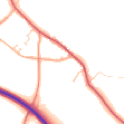 Daytime road noise heatmap for CO16 9BG