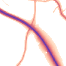 Daytime road noise heatmap for CO16 9BH