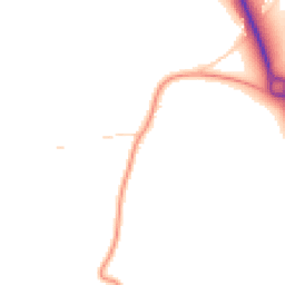 Daytime road noise heatmap for CO16 9DJ