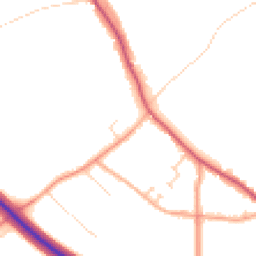 Daytime road noise heatmap for CO16 9DP