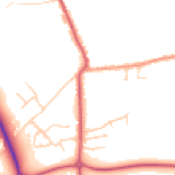 Daytime road noise heatmap for CO16 9DQ