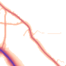 Daytime road noise heatmap for CO16 9DR
